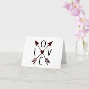 Love Flèches Anniversaire ou Valentines Carte Jour