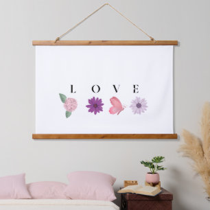LOVE Florale Wandkunst – Romantischer Botanischer