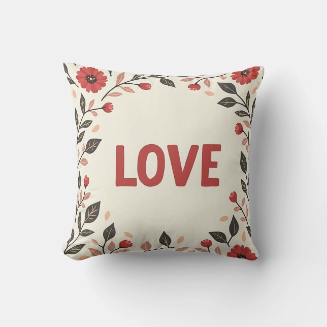LOVE & Flower coussin (Recto)