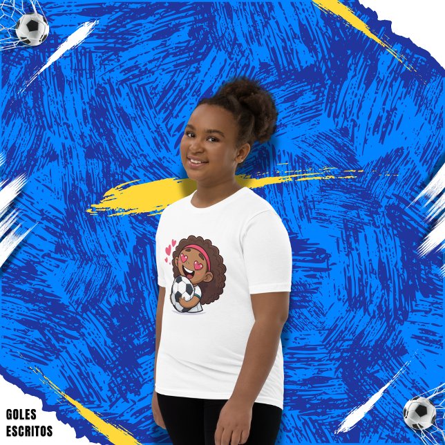 Love for soccer kawaii anime design T-Shirt (Von Creator hochgeladen)