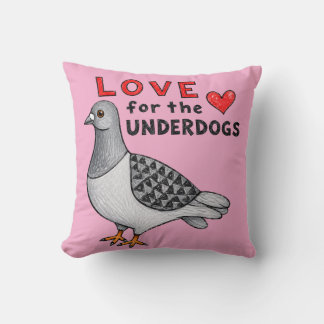 Love for the Underdogs – Rosa Kissen mit Taube