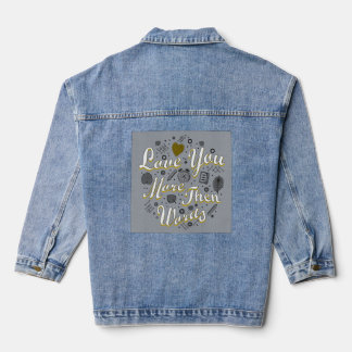 love forever, jeansjacke