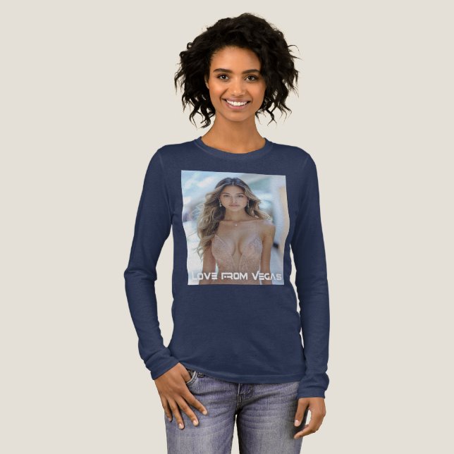 LOVE FROM VEGAS Tri-Blend SHIRT (Volle Vorderseite)