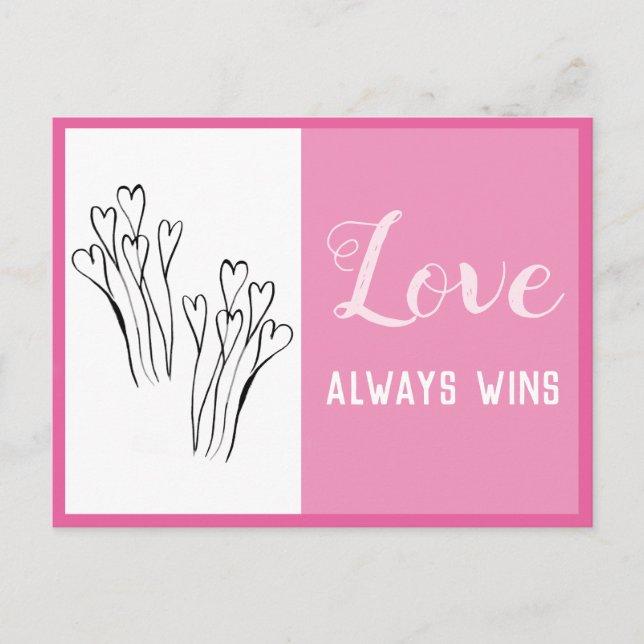 LOVE Gagne toujours la carte de confirmation (Devant)