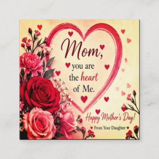 LOVE GIFT FOR MOTHER'S DAY  BEGLEITKARTE