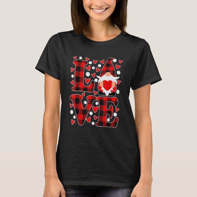 Love Gnome Valentines Day, Love Valentine Gnomes H T-Shirt (Vorderseite)