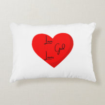 Love God Loves Coussin décoratif