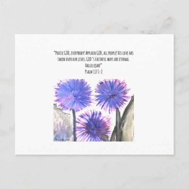 Love God Postcard Postkarte (Vorderseite)