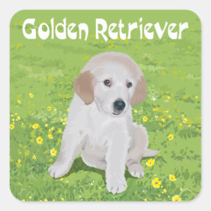 Love Golden Retriever Stickers Chien Chien Chien C