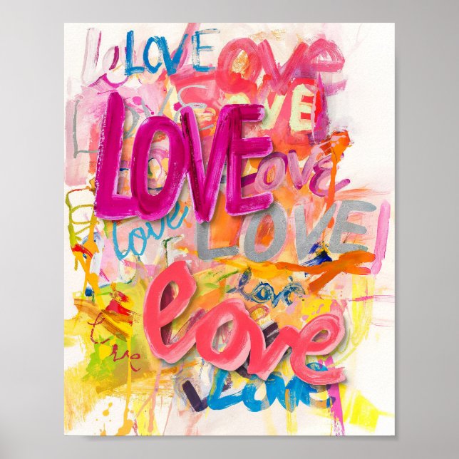 LOVE Graffiti Art Poster (Devant)
