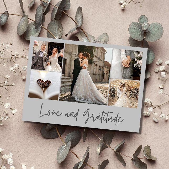 Love Gratitude Photo Mariage Merci (Love Gratitude Photo Wedding Thank You)