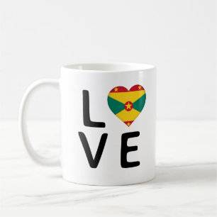 Love - Grenada Flag Kaffeetasse