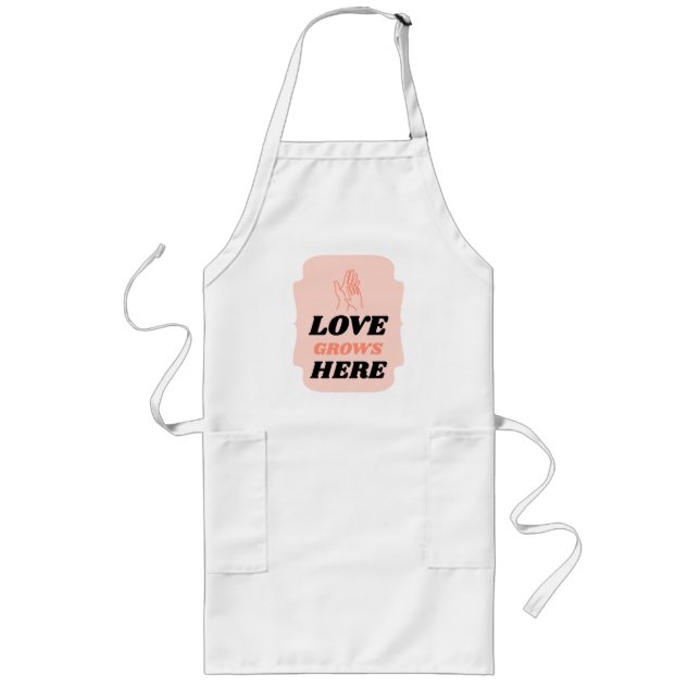 Love Grows Here Adoptive Mom  Lange Schürze (Vorne)