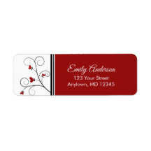Love Grows | Red Hearts Valentine Return Address
