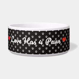 Love Has Four Paws – Heartwarming Pet Quote Design Napf
