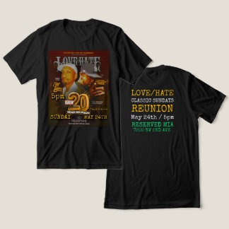 LOVE/HATE CLASSIC SUNDAYS Reunion-T-Shirt Tri-Blend Shirt
