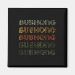 Love Heart Bushong Tee Grunge Vintage Style Schwar Magnet