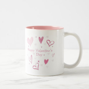 Love Heart Doodle Café Mug