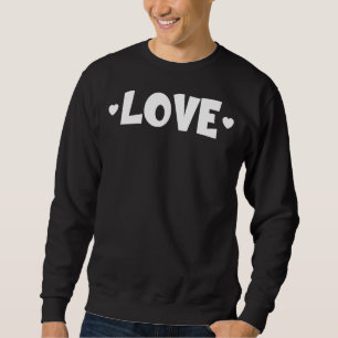 Love Heart Graphic Design Sweatshirt