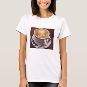 Love Heart London Cappuccino Coffee Cup Tshirt Mug