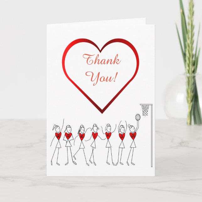 Love Heart Netball Merci (Devant)