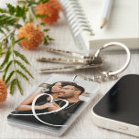 Love heart personalized photo custom made schlüsselanhänger<br><div class="desc">Love heart personalized photo custom made keychain. Simply upload your own photograph to this keyring and reposition or crop to get the best fit. Keychain photo gifts made by you from Ricaso</div>