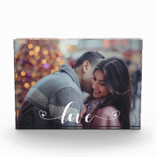 Love Heart Photo personnalisée Bloc familial perso