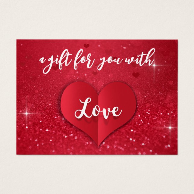 Love Heart Red Parties scintillant Valentine's Day (Devant)