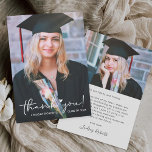 Love Heart Script Class of 2023 Graduation Photo Dankeskarte<br><div class="desc">Love Heart Script Class of 2023 Graduation Photo Thank You Card. For further customization,  please click the "customize further" link and use our design tool to modify this template.</div>
