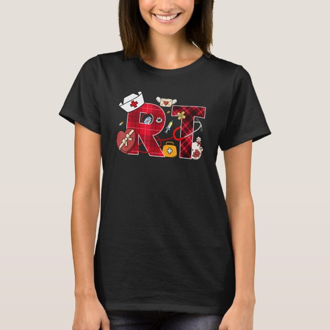 Love Heart Stethoscope Respiratory Therapist Life  T-Shirt (Vorderseite)
