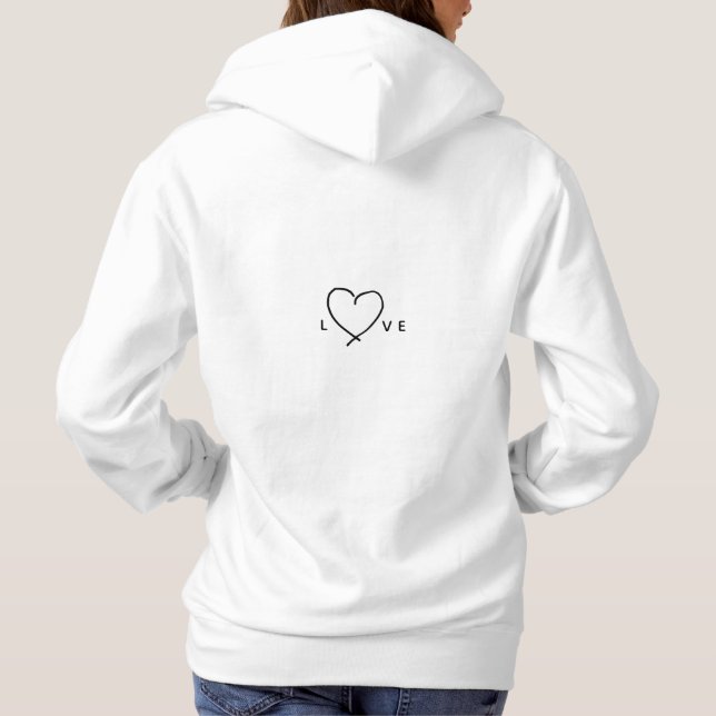 Love Heart Sweat - shirt à capuche (Dos)
