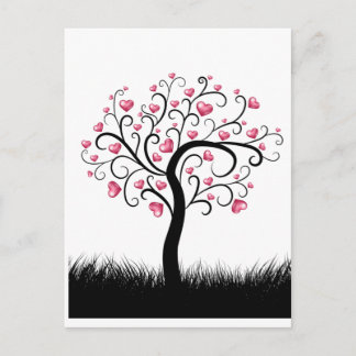 Love Heart Tree Romantique pour Valentines Carte d