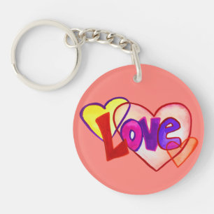 Love Hearts Anneau Porte - clé