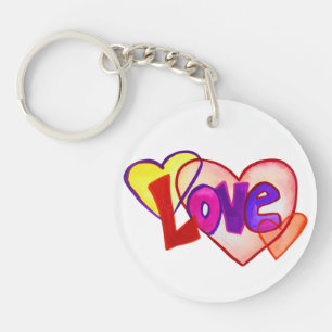 Love Hearts Anneau Porte - clé