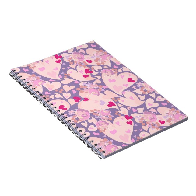 Love Hearts & Carnet Rose (Côté Droit)