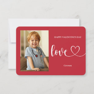 Love & Hearts Classroom Photo Valentines Cartes