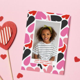 LOVE HEARTS COLLAGE PHOTO CLASSROOM VALENTINES MITTEILUNGSKARTE