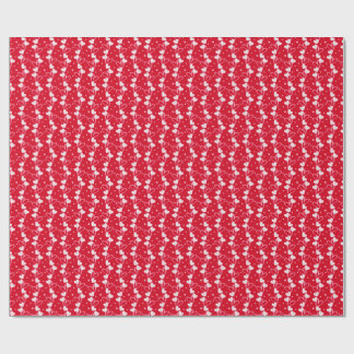 Love Hearts Doddles, Red, Wrapping Paper Geschenkpapier