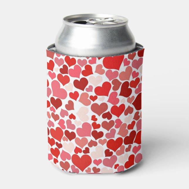 Love Hearts Mosaic Romantic Dosenkühler (Kanne Vorderseite)
