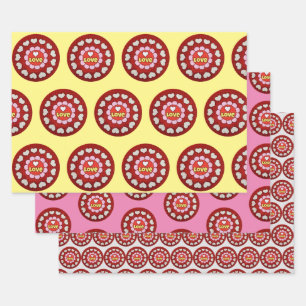Love Hearts Super Art Wrapping Papier artisanal