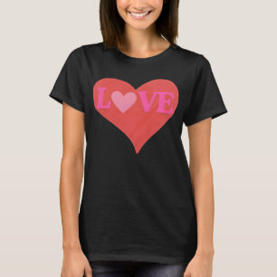 LOVE Herz Cute Typografie T-Shirt