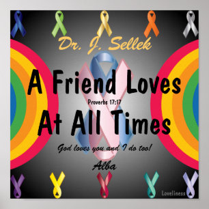 Love Honors Friendship Poster-Customize Poster