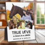 Love Horst Lover Personalisiert 4 Fossilienmuseum Fotoplatte<br><div class="desc">Wahre Liebe war in einem Stable Geboren! Auf der Suche nach einem coolen Geschenk für Pferdefreunde, einer einzigartigen und stilvollen Collage aus Foto, die sich perfekt für Pferde- und Reitfreunde eignet. Dieses Stück enthält den Satz "Wahre Liebe ist in einem Stall geboren" mit einem Pferdedesign und einer stilvollen Foto-Collage, damit...</div>