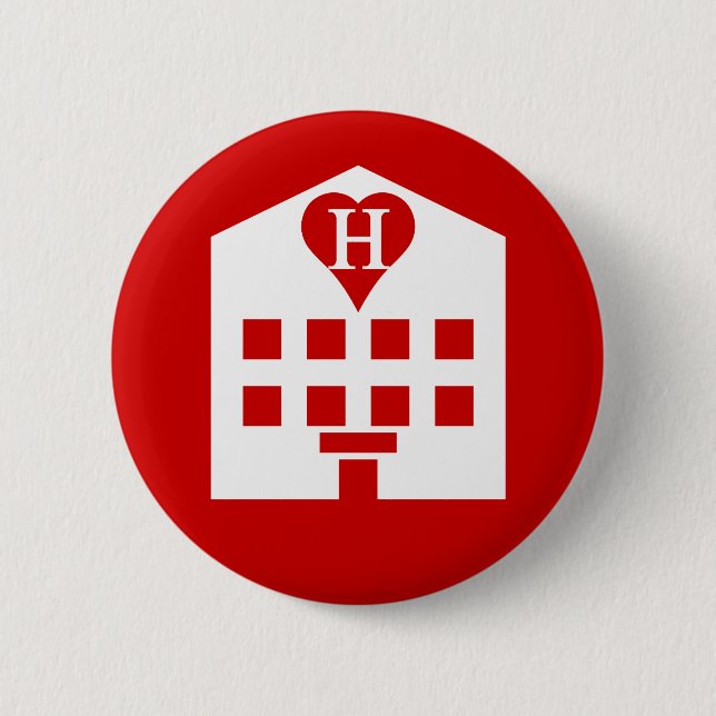 Love Hotel Japanese Emoji Button (Vorderseite)