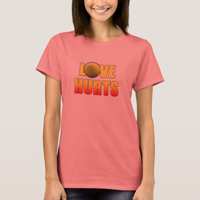 Love Hurts, Drôle T-Shirts De Tennis (Devant)