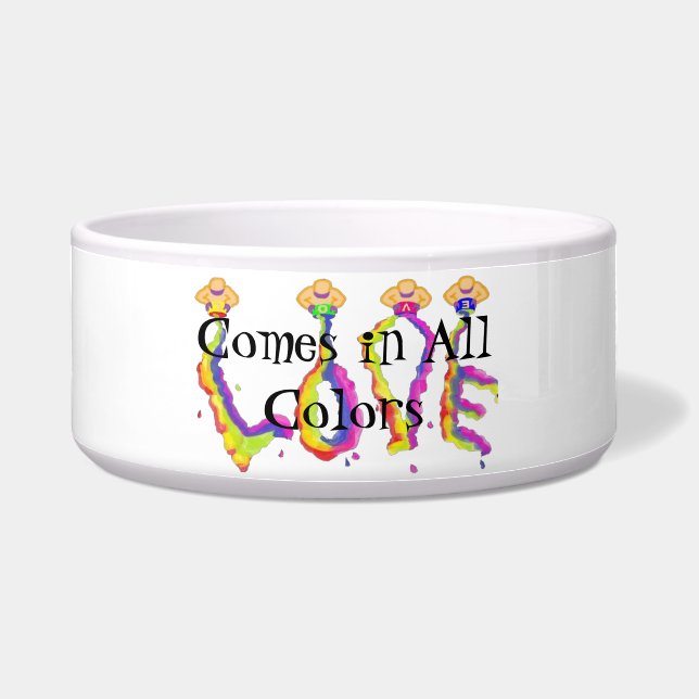 Love in All Colors Pet Bowl Napf (Vorderseite)