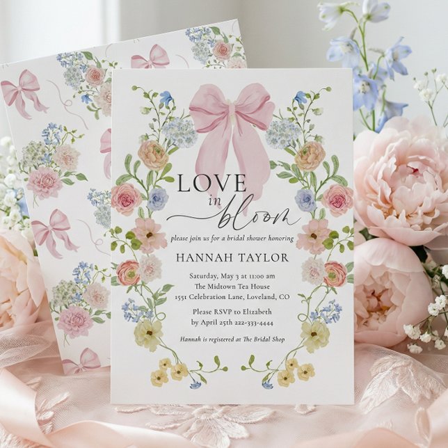 Love in Bloom Bridal Shower Einladung (Von Creator hochgeladen)