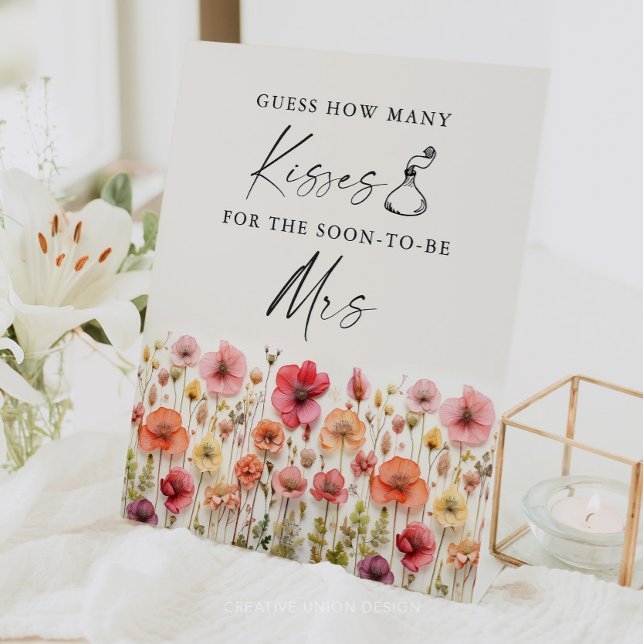 Love In Bloom Fête des mariées Baisers Jeu Signe (Créateur téléchargé)