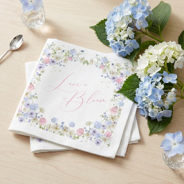 Love In Bloom Florale Hochzeitsshower in Lila und Serviette