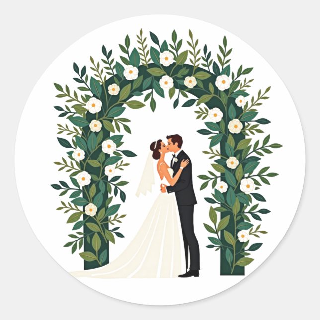 Love in Bloom Mariage Sticker (Devant)